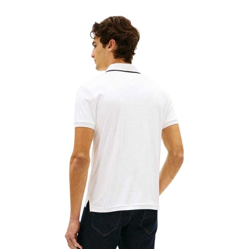 Tommy Hilfiger Mens Pique Polo Shirt / White - Picture 2 of 3